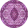 thumbnail image 1 of Ahgly Company Indoor Round Persian Purple Traditional Area Rugs, 8' Round, 1 of 4