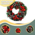 thumbnail image 2 of Cateissary Guirnalda de mimbre de Navidad luz LED flor guirnalda colgante de Navidad decoración de pared de ventana decoración de adorno de vacaciones Kits de decoración para fiestas No.03 Cateissary HA008484-03, 2 of 6