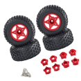 thumbnail image 4 of figatia 4 Pieces 1/8 1/10 RC Car Tires Replacement High Performance DIY Upgrade RC Spare red, 4 of 9