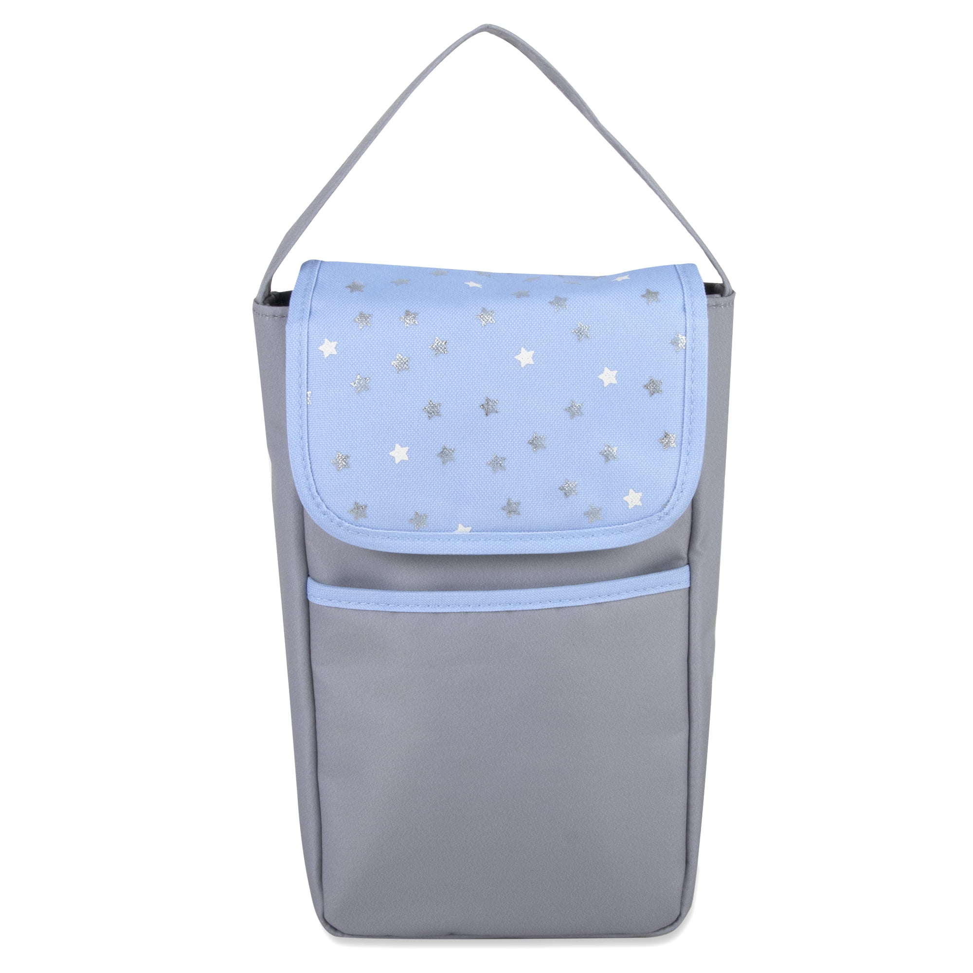 Baby Essentials Baby Boys' 5-Piece Stars Diaper Bag Set - blue, one size
