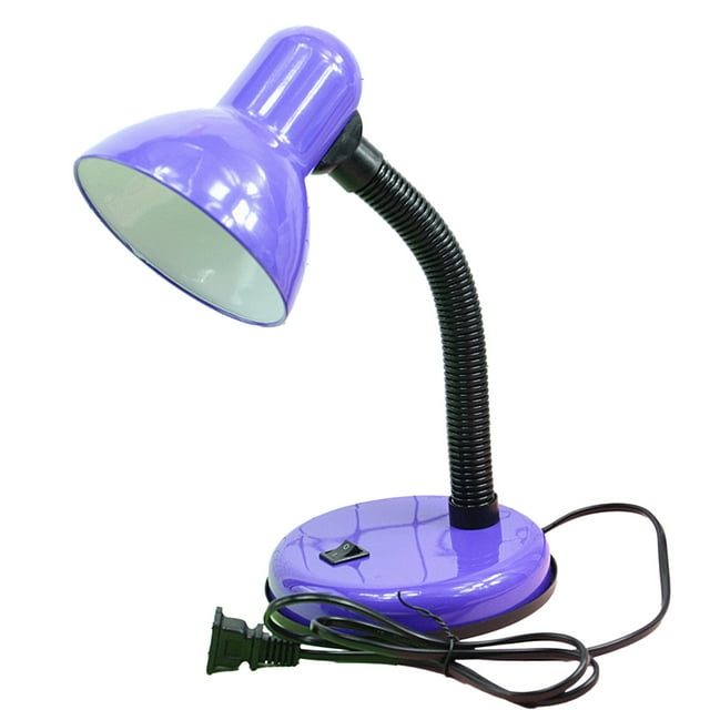 BeesClover Bedside Table Lamp With Metal Shade, Button Switch Led Bedside Nightstand Lamp, Modern Table Lamp For Bedroom, Coffee Table, Office, Bookcase, College Dorm