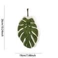thumbnail image 3 of Leaf Shaped Hand Towels Hanging Kitchen Towels with Hanging Loop Absorbent, and Lint-Free for Bath Kitchen White, 3 of 6