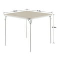 thumbnail image 2 of VECELO Folding Square Table, Portable Card and Game Activity Table for Indoor or Outdoor, Beige, 2 of 8