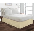thumbnail image 2 of BEDDING BEGS- 100% Microfiber- Pleated Bed Skirt with 12" Tailored Drop - Hotel Luxury Bedskirt- Super Soft & Wrinkle Free-King Size- Ivory Solid, 2 of 4