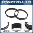 thumbnail image 5 of 78.1mm to 71.1mm Car Wheel Hub Centric Rings Black Polycarbonate Wheels Center Shaft Shock Absorbing Hubrings 4 Pcs, 5 of 7