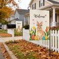 thumbnail image 5 of AZXY Easter Welcome Garden Flag 12x18 Inch, Double-Sided Linen Bunny with Easter Eggs Tulip Floral Print Waterproof Weather-Resistant Yard Flag for Spring Outdoor Garden Decorations, 5 of 7