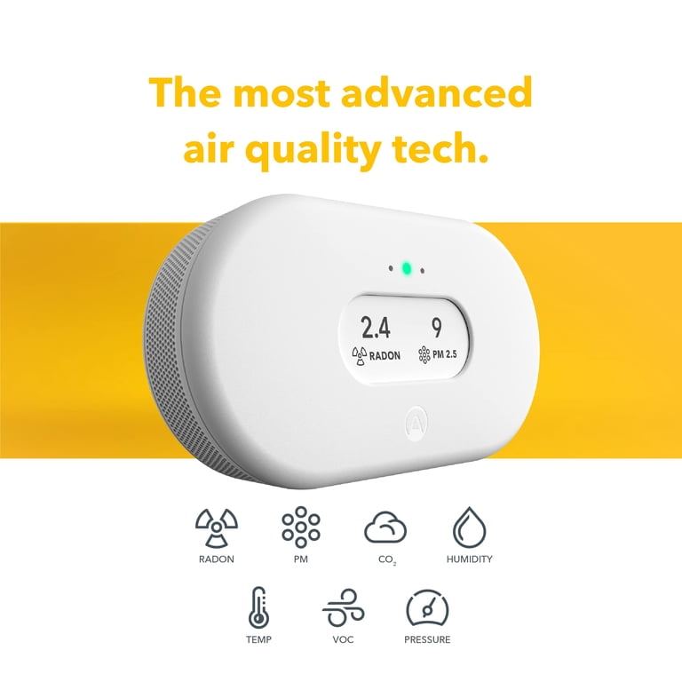 Airthings View Plus Indoor Air Quality Monitor, WiFi connected
