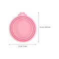 thumbnail image 2 of 4pcs Silicone Pet Can Covers Lids Universal Dog Cat Tin Reusable Storage (Random Color), 2 of 3