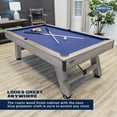 thumbnail image 3 of American Legend Brookdale 90 In. Billiard Table with Rustic Wood Finish and Navy Blue Cloth, 3 of 20