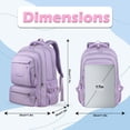 thumbnail image 5 of TONGJM School Backpack, Large Capacity Bookbag for 15.6inch Laptop, Water Resistant Bookbag for School Travel Work, Casual Daypack for Men Women Teens, 5 of 11
