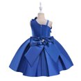 thumbnail image 6 of Zhuashum Girls Dress 12-13 Years Spring Round Neck Cartoon Flower Graphic Dresses Trend Sleeveless Sundress Casual Girl Clothes Blue, 6 of 6