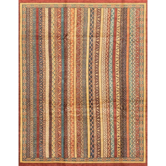 Ahgly Company Machine Washable Indoor Rectangle Abstract Brown Sand Brown Area Rugs, 2' x 3'
