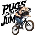 thumbnail image 3 of CafePress - Pugs Can Jump - Cotton Baseball Jersey, 3/4 Raglan Sleeve Shirt, 3 of 4