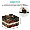 thumbnail image 5 of Santa Claus Travel Portable Jewelry Stand and Organizer Box - Square Storage Box for Rings, Earrings, Necklaces, Bracelets, and More - Suitable for Girls and Women - Jewelry Boxes for Travel, 5 of 6