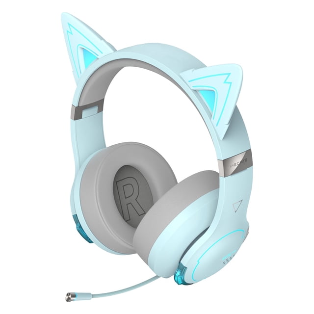 HECATE G5BT CAT Casque de Jeu Audio Filaire/sans Fil Bluetooth Haute Résolution à Faible Latence avec Micro Rétractable