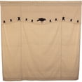 thumbnail image 3 of VHC Brands Kettle Grove, 72x72, Shower Curtain w/ Attached Applique Crow and Star Valance, Black, 3 of 3