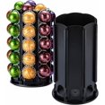 thumbnail image 1 of fafa-Rice Rat VertuoLine Coffee Pod Carousel Holder (40+ Pods, Black Metal & Rubber, 360° Rotate, Space Saving), 1 of 4