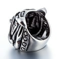 thumbnail image 4 of ZMY Home Stainless Steel Ring with Sharp Shar Pei Dog Head Design (10), 4 of 5