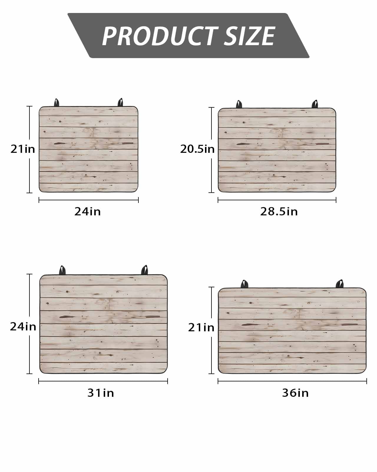 Stove Top Covers for Electric Stove, Vintage Farmhouse Glass Stovetop Cover Protector, Country Retro Beige Wooden Grain Induction Cooktop Protector Oven Mat for Kitchen Countertop 24"x21"