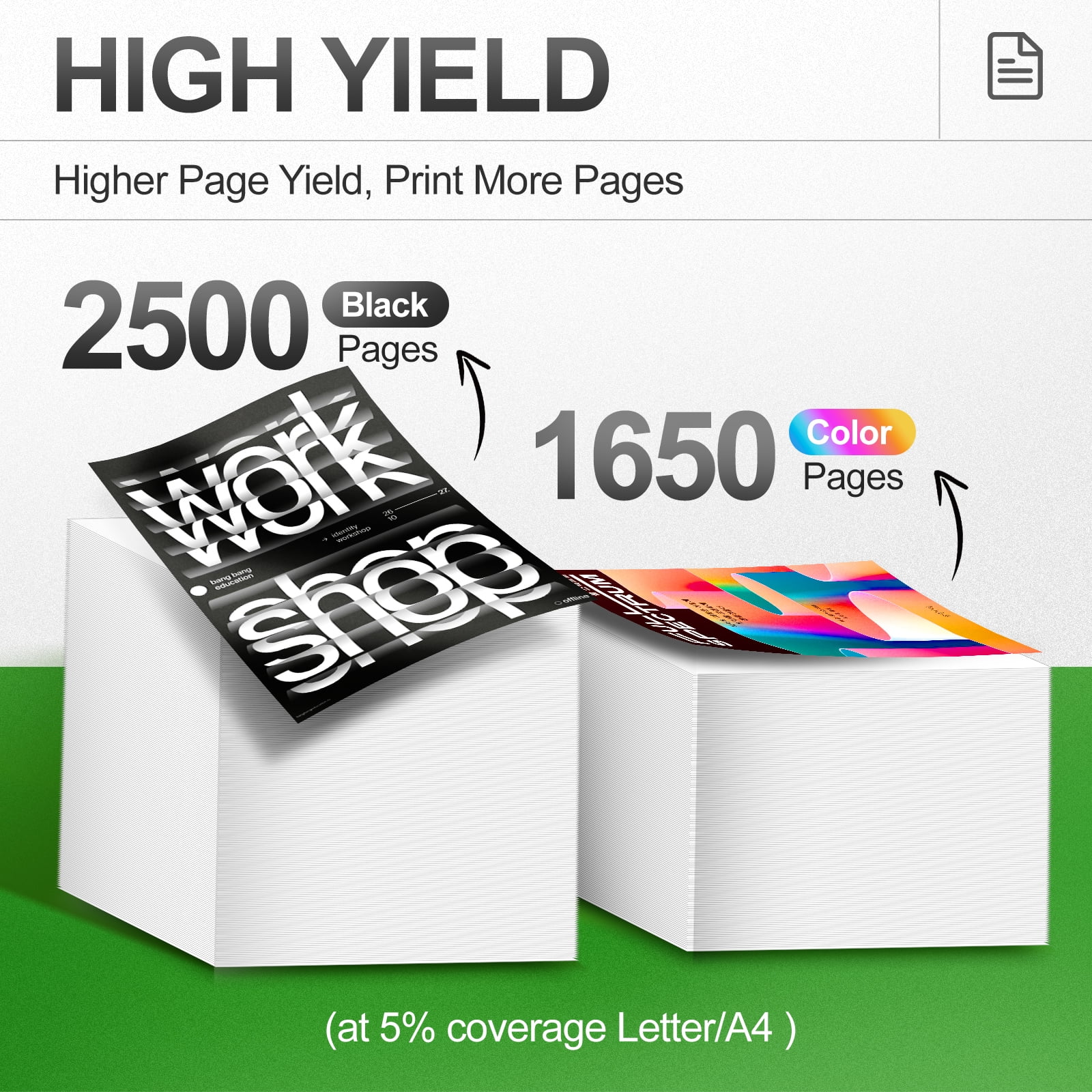 936 936e Ink Cartridges Compatible with HP 936 Ink Cartridge 4 Pack - High Yield Printer Ink Cartridge with Chip for HP OfficeJet Pro 9110b 9125e 9735e Printers (4-Pack)