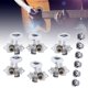 thumbnail image 5 of Llave De Afinación De Guitarra, Afinadores De Perilla De Guitarra Plateada Con 12 Tornillos Para Afinación De Guitarra Eléctrica Para Afinación De Guitarra Acústica YLSHRF Guitar Tuning Accessories, 5 of 8