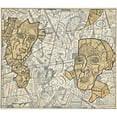 thumbnail image 3 of School of Pavel Filonov 14x12 Black Modern Framed Museum Art Print Titled - Untitled, 3 of 5