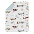 thumbnail image 6 of Sweet Jojo Designs Airplane Red Blue and White Toddler Bed Comforter 5 Piece Bedding Set, 6 of 7