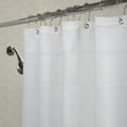 thumbnail image 6 of ELLE Paris Jacquard Solid Weave Shower Curtain in Grey White, 6 of 6