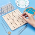60Pcs 2 Styles 304 Stainless Steel Rods Solid for Crochet Blocking ...