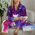 thumbnail image 6 of Sigee Dual Skulls Colorful Fusion for Women’s Pajama Sets Long-Sleeved Pjs Sets for Women 2 piece Sleepwear-Large, 6 of 7
