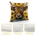 thumbnail image 4 of Qinduosi  Summer Highland Cow Pillow Covers Decorations for Home Decor for Sofa Couch(Fillers Not Include), 4 of 5