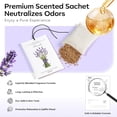 thumbnail image 4 of 12 Packs Lavender Scented Sachets Air Freshener for Drawer and Closet, Long-Lasting Sachet Bag Room Car Odor Deodorizer Fresh Scent Home Fragrance, 4 of 4