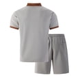 thumbnail image 5 of CONFREE Mens 2 Peice Shorts Sets Casual Men's Summer Outfits Set Patchwork Color Tshirts Shorts Athletic Track Suits for Men, 5 of 5