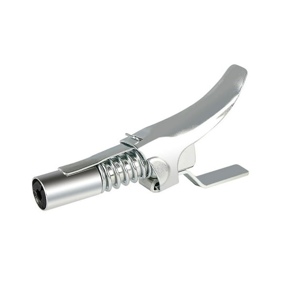 Grease Gun Coupler Locks High Pressure Double Handle On Any Zerk Fitting Long-Lasting