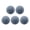 Black crystal leathe, variant on 5pcs High Hardness Billiard Cue Tips Replacement for Jump Break Cues