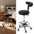 thumbnail image 5 of golytefs Medical Stool with Wheels And Backrest Height Adjustable Rolling Stool Salon Shop Home And Medical Dental Assistant Chair (with Foot Rest), 5 of 8