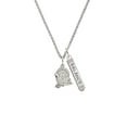 thumbnail image 2 of Delight Jewelry Silvertone Medium Turkey Silvertone Balance Bar Charm Necklace, 23", 2 of 4