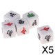 thumbnail image 1 of 5xMahjong Dice Sur Noreste Oeste Dirección Del Viento Dice Mahjong Game 5 piezas, 1 of 8
