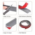 thumbnail image 4 of Uxcell 59" Self-Adhesive Collapsible Stopper Water, Waterproof Barrier Shower Sealing Strip for Bathroom, Kitchen, Grey, 4 of 7