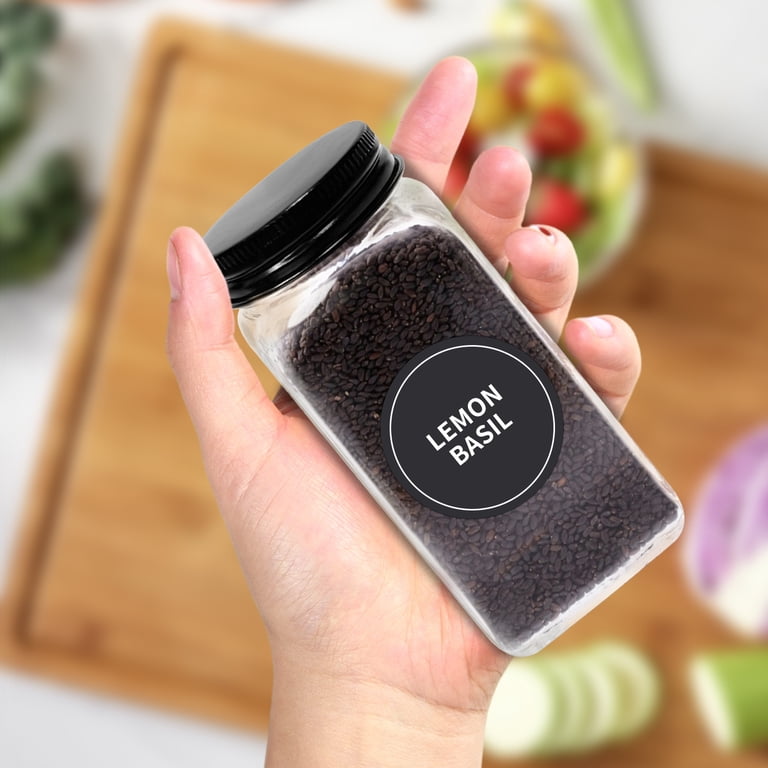 Enroslu 12-Piece Glass Spice Jar Set with Shaker Lids and Funnel photo 6
