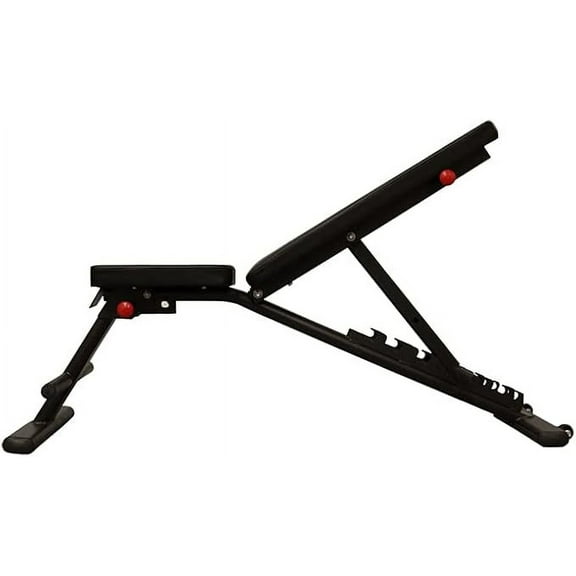 Multi-Purpose Adjustable Weight Bench with Wider Backrest/Seat and Easy Storage - 7 Position Ideal for Full Body Workout at Home Gym.