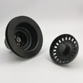 thumbnail image 4 of GZILA 3-1/2 Inch Kitchen Sink Basket Strainer and Stopper Drain Assembly Black, 4 of 6