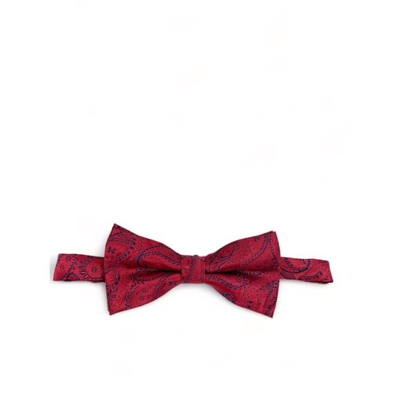 Tango Red Fashionable Paisley Bow Tie