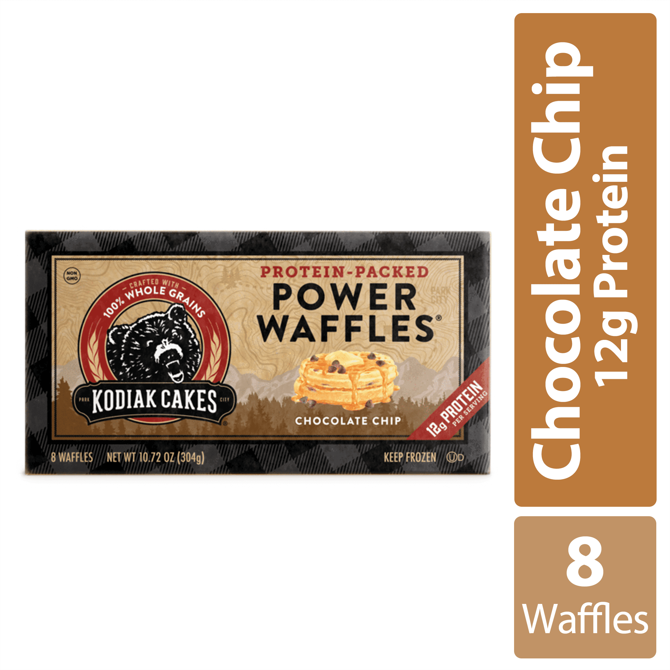 Kodiak Cakes Protein Packed Chocolate Chip Waffles 10 72oz 8 Ct Box Frozen Walmart Inventory Checker Brickseek