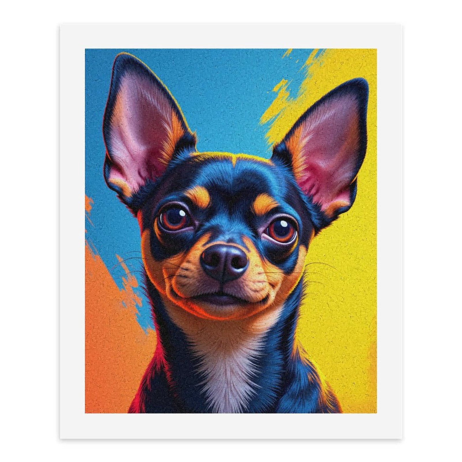 Paint By Numbers Kit for Adults Beginner - DIY Vibrant Dog Portrait Art Illustration Canvas Painting Kits for Adults, Frameless Paint By Number for Adults for Home Wall Decor 16x20 Inch