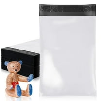 White Poly Mailers Envelopes, 7.5 x 10.5 Inches. Pack of 3000 Plastic Shipping Bags for Clothes, 2.0 Mil. Stretchy Shipping Envelopes for Clothing. Waterproof Mailers Poly Bags with Self-Seal