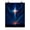 Rolled Canvas, variant on Radiant Cross Night Sky Poster, Christian Wall Art