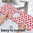 thumbnail image 6 of Pofeuu Strawberry Print Splash Guard for Sink Faucet Sink Gadgets-Splash Guard Behind Faucet Drip Catcher for Kitchen, Bathroom,Sink Mat, 6 of 7