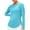 Blue, variant on ZyeKqe Women's Long Sleeve Running Shirts Workout Tops Crew Neck Sunprotection Shirt Quick Dry Athletic T-Shirts
