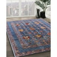 thumbnail image 2 of Ahgly Company Indoor Rectangle Mid-Century Modern Plum Purple Oriental Area Rugs, 2' x 5', 2 of 6